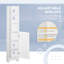 Armoire de salle de bain - 3 tablettes ouvertes pour une meilleure organisation