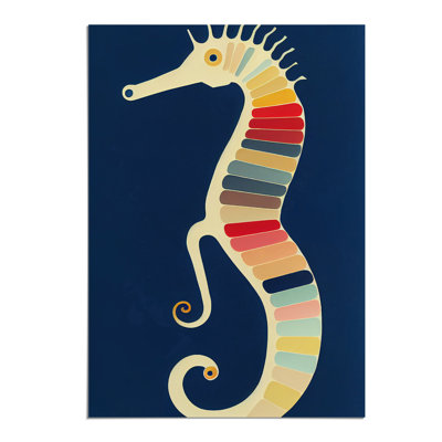 Vintage Seahorse Art - Wall Art