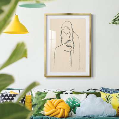 Vintage Sketch XLIV -Framed Print