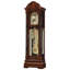 Horloge grand-père Winterhalder II, fronton bonnet, mouvement triple carillon allemand, cadran central ouvert
