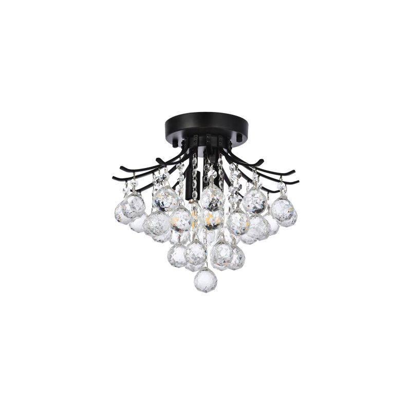 Plafonnier semi-encastré 3 lumières 12 po