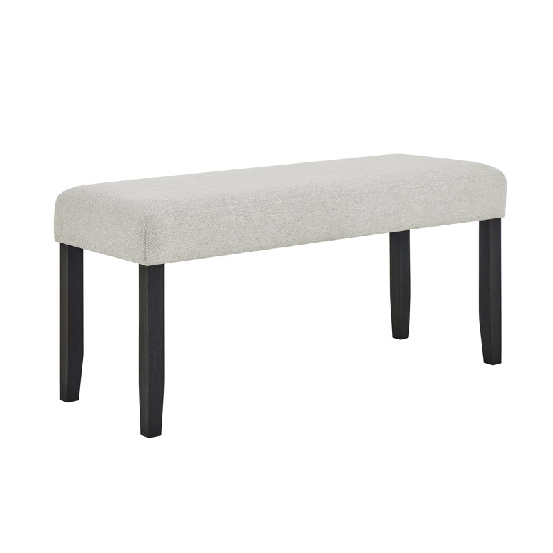 Banc de salle à manger rembourré gris clair 1pc