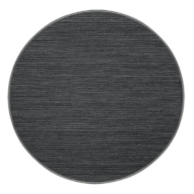 Tapis gris uni lavable à la machine