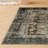 Machine Washable Vintage Area Rug - Soft Carpet with Non-Slip Backing for Living Room, Bedroom, Office ,Brown-1835640783