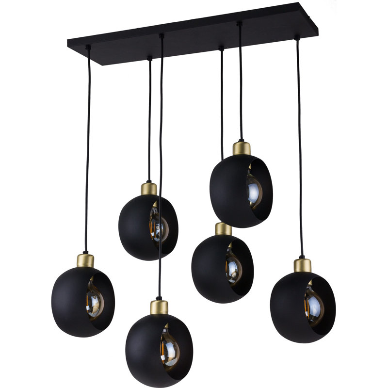 Banky 6 - Light Cluster Pendant, Black