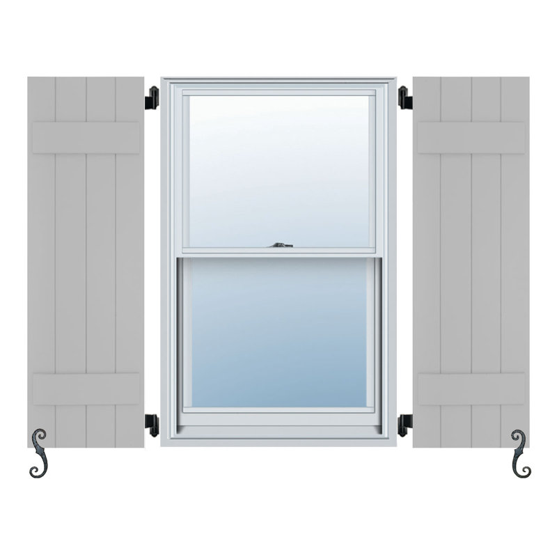 2 lattes, panneaux et lattes classiques Atlantic, Gris Chelsea, 12 po, 79 po