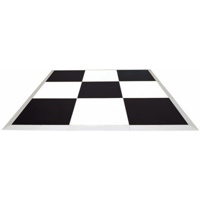 6'x9'  Black & White Portable Dance Floor