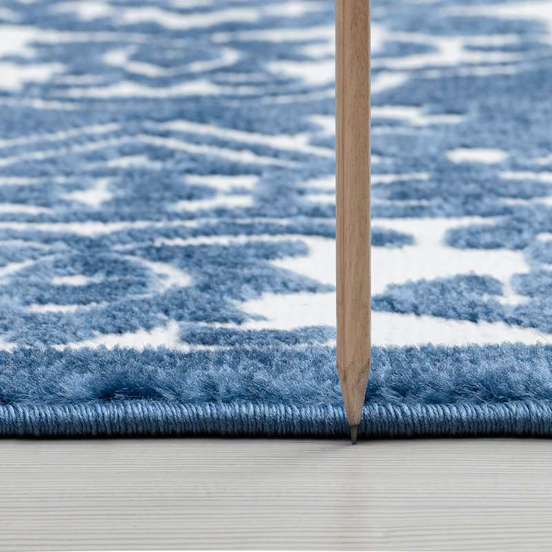 Tapis bleu Linnea, Rectangle 8 pi 10 po x 12 pi 2 po