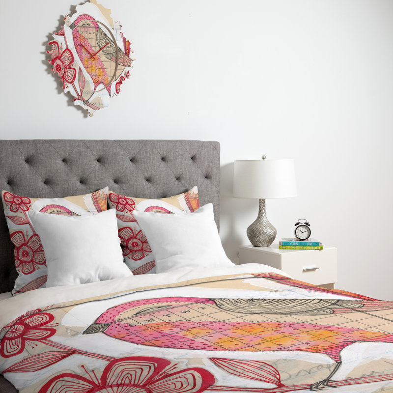 Cori Dantini Farmhouse / Country Polyester Floral Duvet Cover, Queen Duvet Cover, Luxe