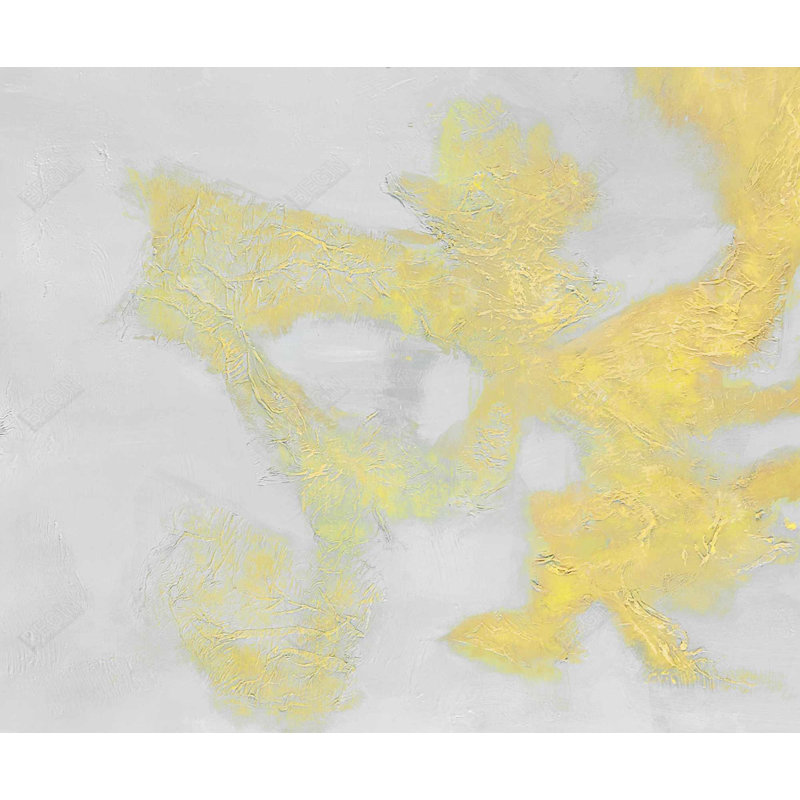 Taches dorées - Toile abstraite dorée pour une décoration intérieure élégante
