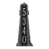 Lighthouse Personalized Vertical 4-Line Wall Address Plaque