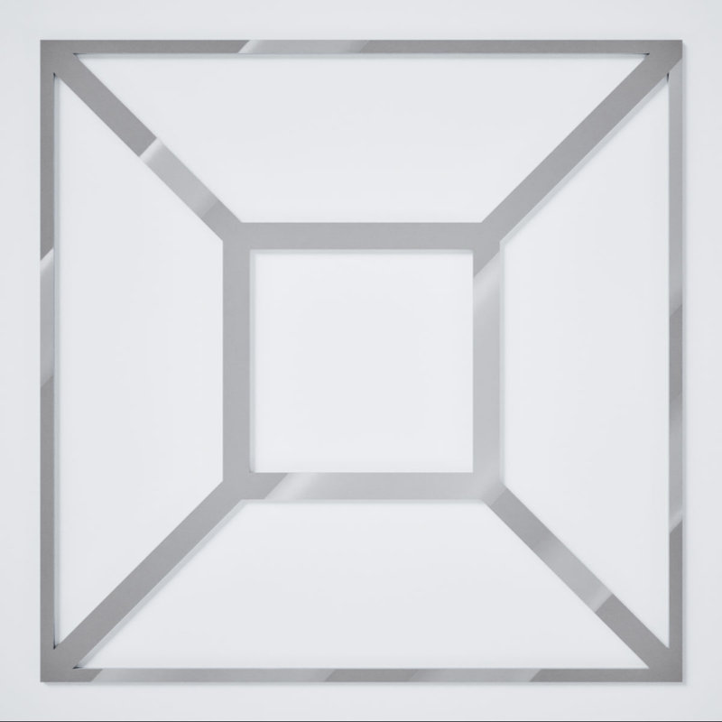 Panneaux muraux décoratifs en acrylique Marion, grand, l 23 3/8 po x H 23 3/8 po x T 1/8 po, gris, Gris