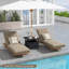 Table d'appoint en osier et rotin -2071975701