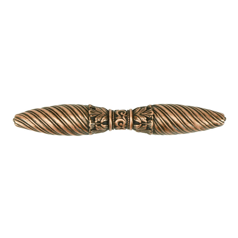 FONTAINBLEAU 3" C TO C PULL; BURNISH , Antique Copper