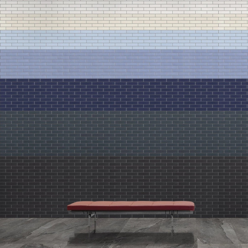 Boqueria Serena 3 x 9 mat, Bleu Serena