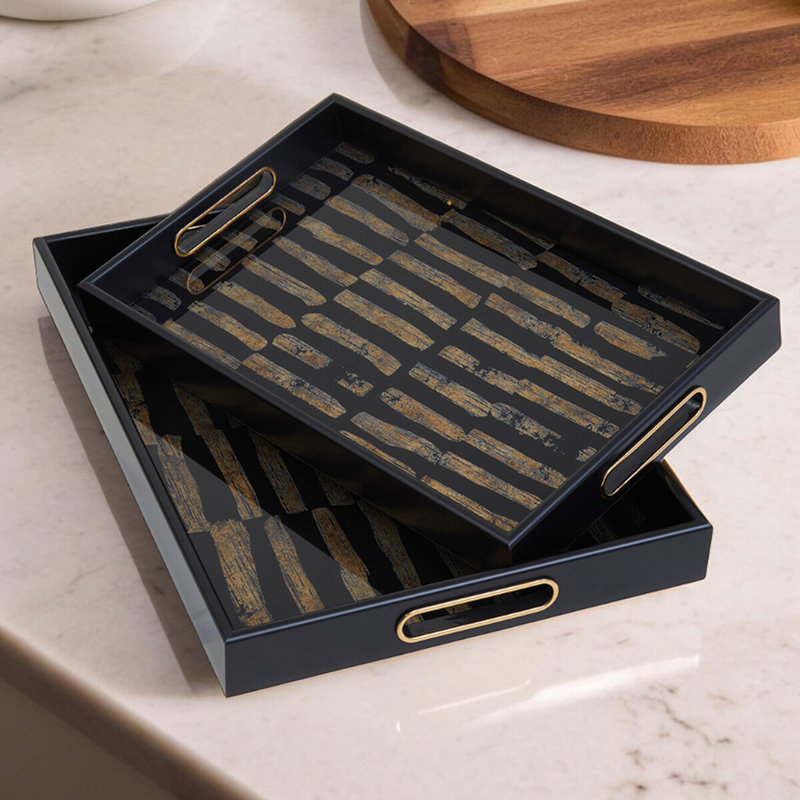 Culley Glass Tray - Set of 2