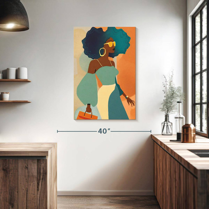 Latina Afro Glam, H 39 po x l 26 po