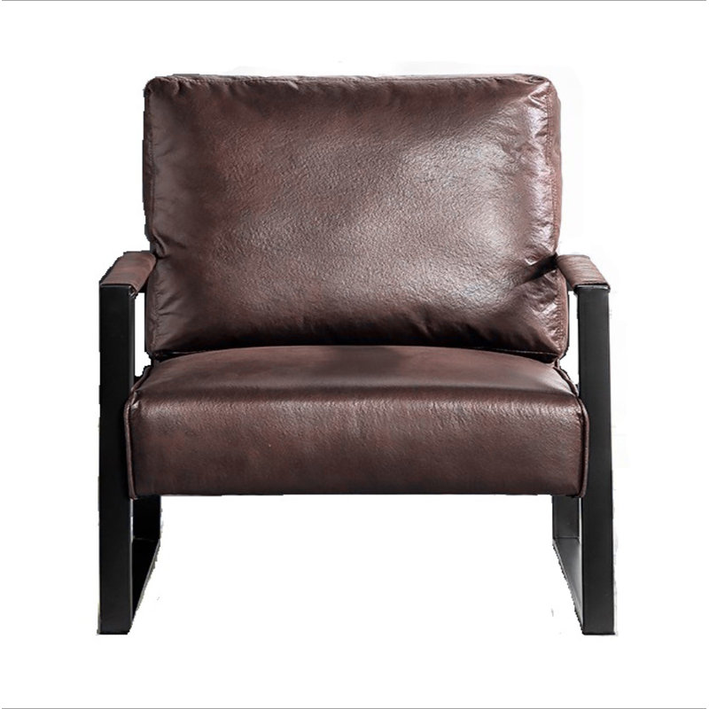 Chaise d'appoint classique Mid Century, Marron foncé