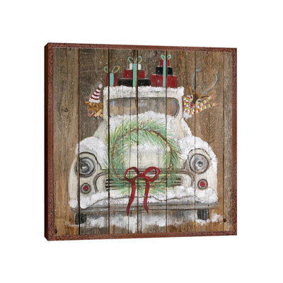 Christmas Truck 1 Piece Painting on Canvas