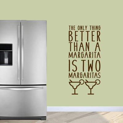 Décalcomanie murale la seule chose mieux qu’une margarita est de deux margaritas