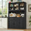 Armoire de cuisine 72,2 "avec étagère à épices escamotable Kirklyn