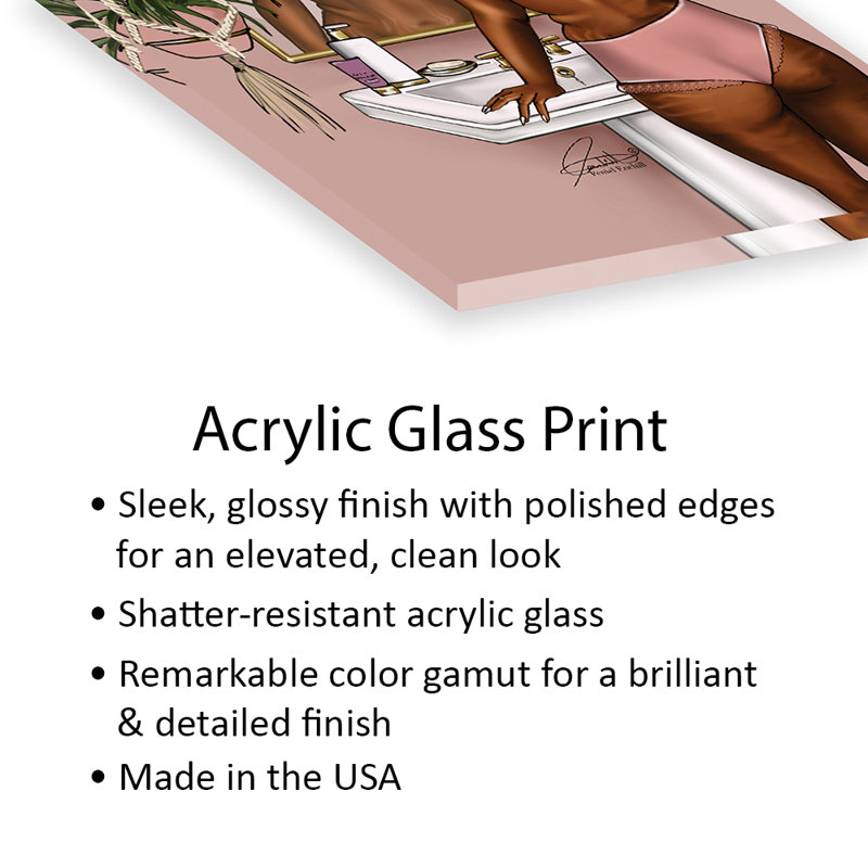 Pink-Reflection Print On Acrylic Glass