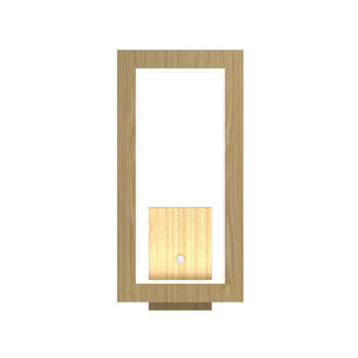 Frame Manufactured Wood LED Flush Mounted Sconce