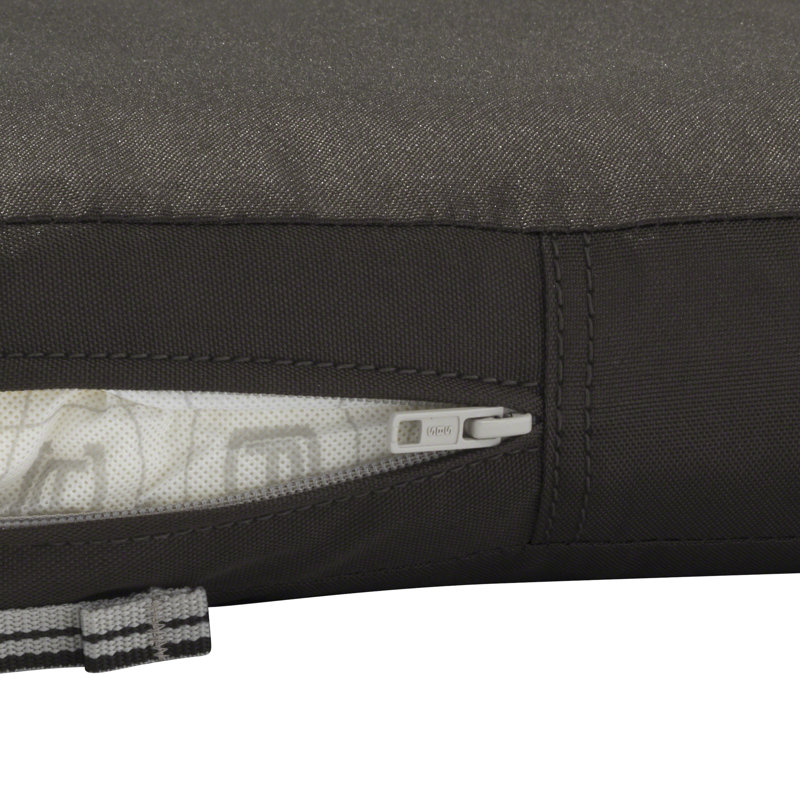 Jaylon Outdoor Dining Chair Cushion Cover, Espresso, 18"W x 18"D