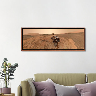Mars Curiosity Rover Self-Portrait - Wall Art Print - Framed Canvas