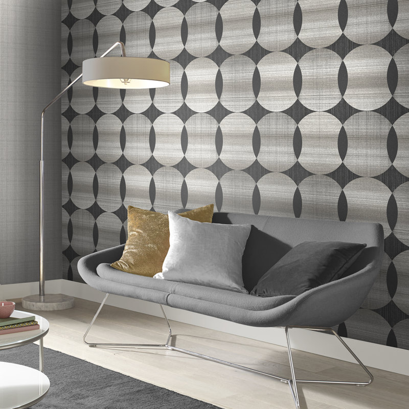 Tramonto Acacia Wallpaper, Gray