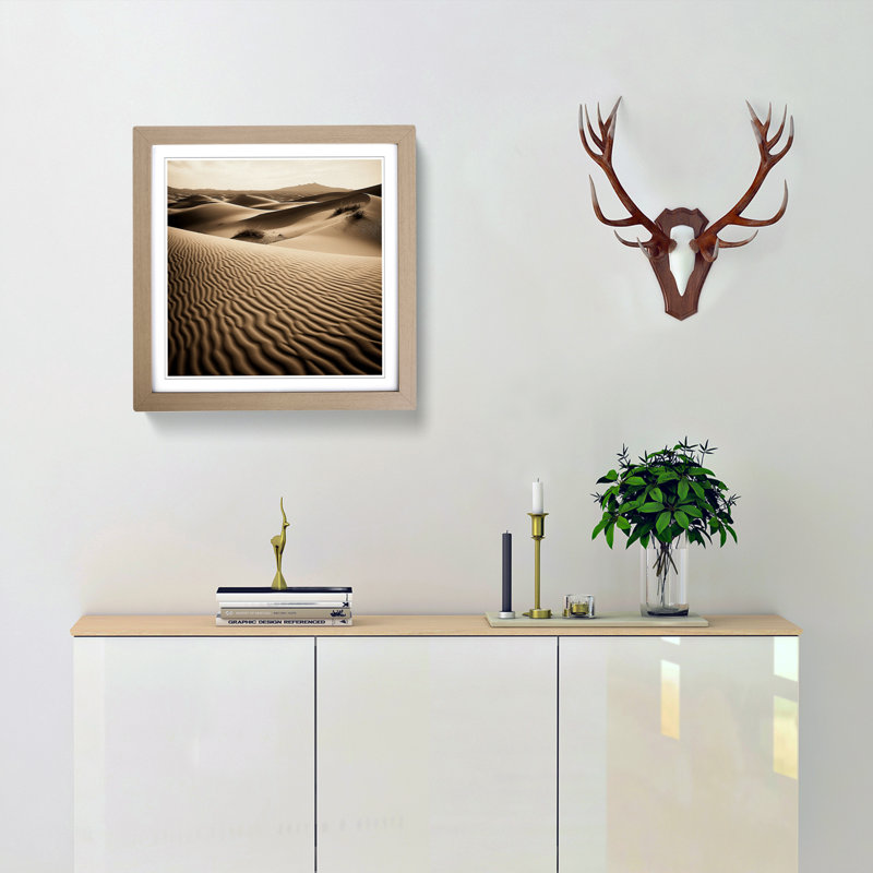 Desert Photograph - Framed Print, Oak