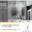 Luminaire de salle de bain moderne à DEL au-dessus d'un miroir, 5 lumières en nickel brossé avec 5 modes de couleur, lumière de meuble-lavabo à intensité variable avec verre cristal, réglable 2700K-6500K, ETL