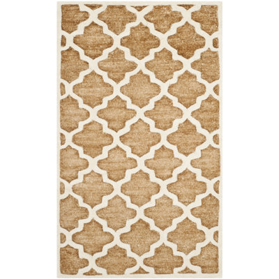Precious Hand-Tufted Cotton Brown Area Rug