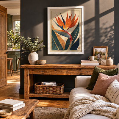 Bird of Paradise Botanical - Framed Print