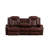 83.5" Breathing Leather Power Recliner Sofa With Middle Drop-down Table-556123386