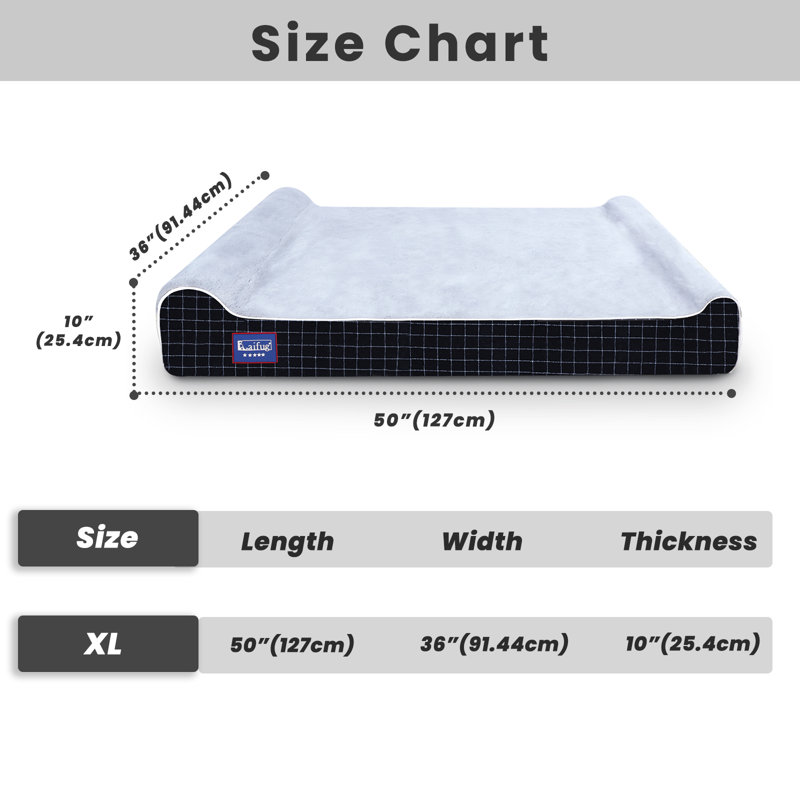 Orthopedic Suede Pet Bed