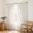 Semi-Sheer Light Filtering Back Tab Single Curtain Panel-2030133763-2030133766