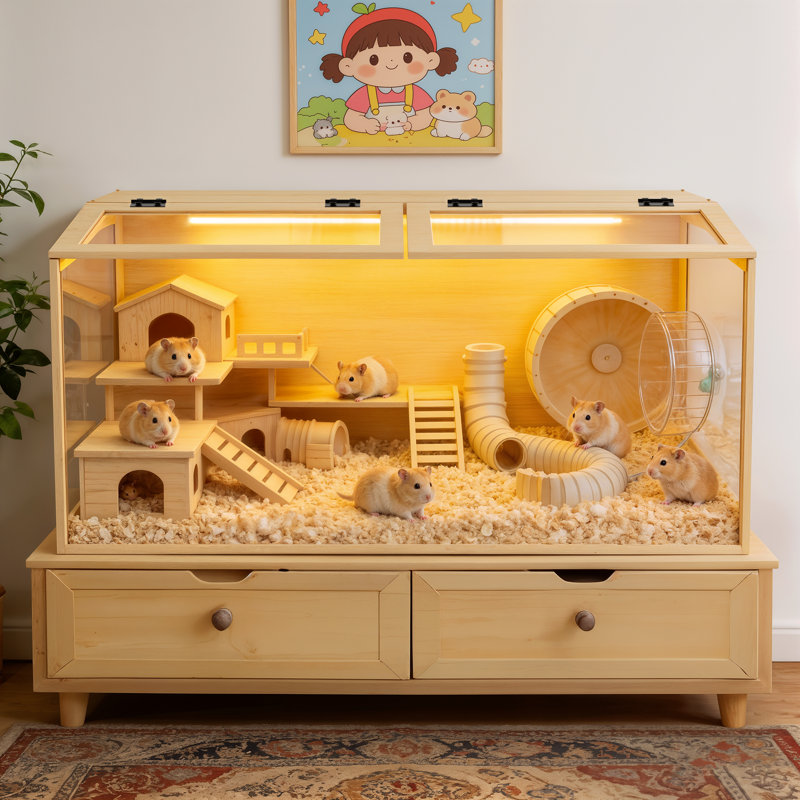 Hamster Cage, 100.7x50x50cm