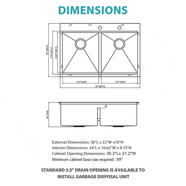 Dimensions du produit