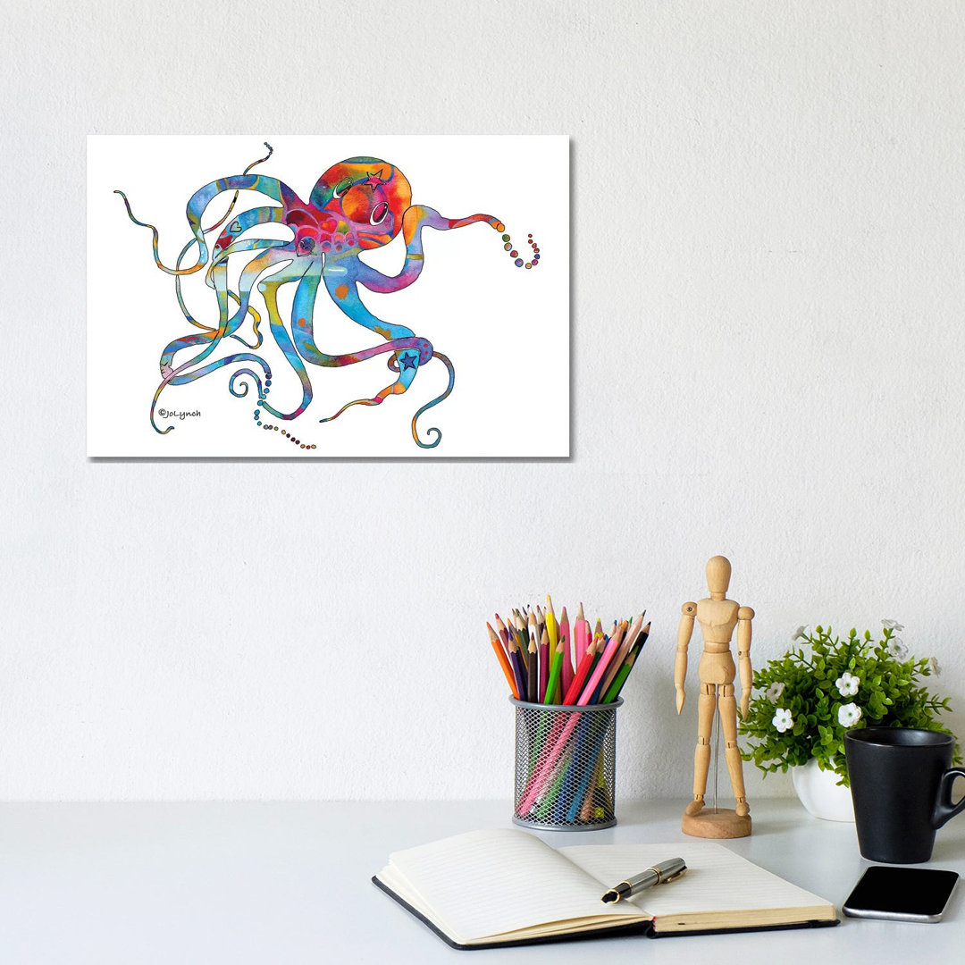 Octopus Multi II by Jo Lynch - Wrapped Canvas Gallery-Wrapped Canvas Giclée