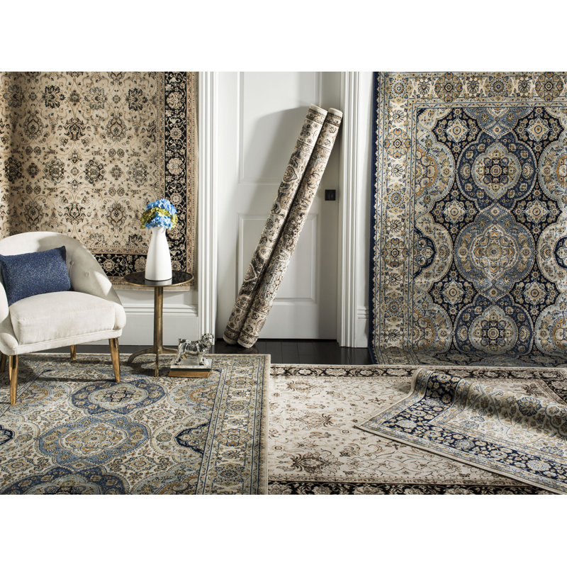 Tapis oriental en viscose Godolphin, Rectangle 8 pi x 10 pi 2 po