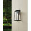 Applique murale d'extérieur 1 lumière noire mate 19 po avec verre antique transparent Seger-1488577595