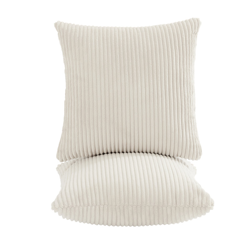 Cotton Square Cushion, Beige