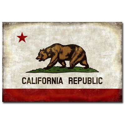 Reproduction d’art sur toile, "The California Republic" par Luke Wilson