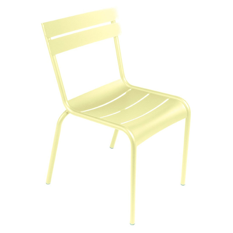 Luxembourg Outdoor Dining Side Chair, Frosted Lemon, 4