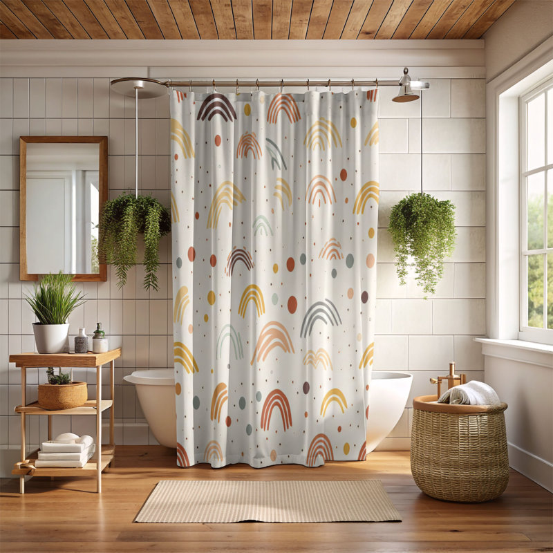 Rideau de douche Rainbow Delight - Premium, H 74 po x l 71 po