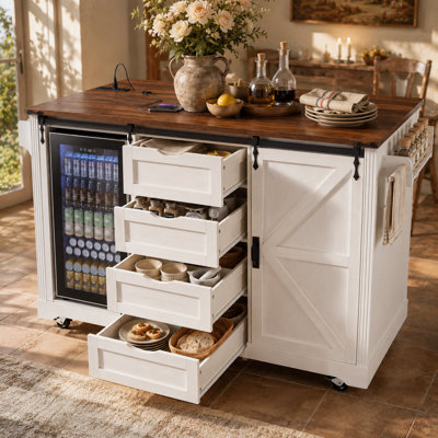 Îlot de cuisine de campagne Calviora