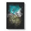 High Above Asturias In Spain Paint Splash - Wrapped Canvas-61887548