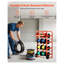 Chariot porte-bobine robuste en métal avec plateau à outils - Chariot à câbles industriel à 11 tiges pour l'organisation d'un garage et d'un électricien