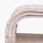 4-door Elegant Console Table With Natural Embossed Texture, Curved Edge And Metal Handles-1869944456
